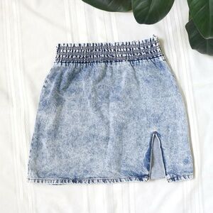 BDG Acid Wash high rise mini skirt